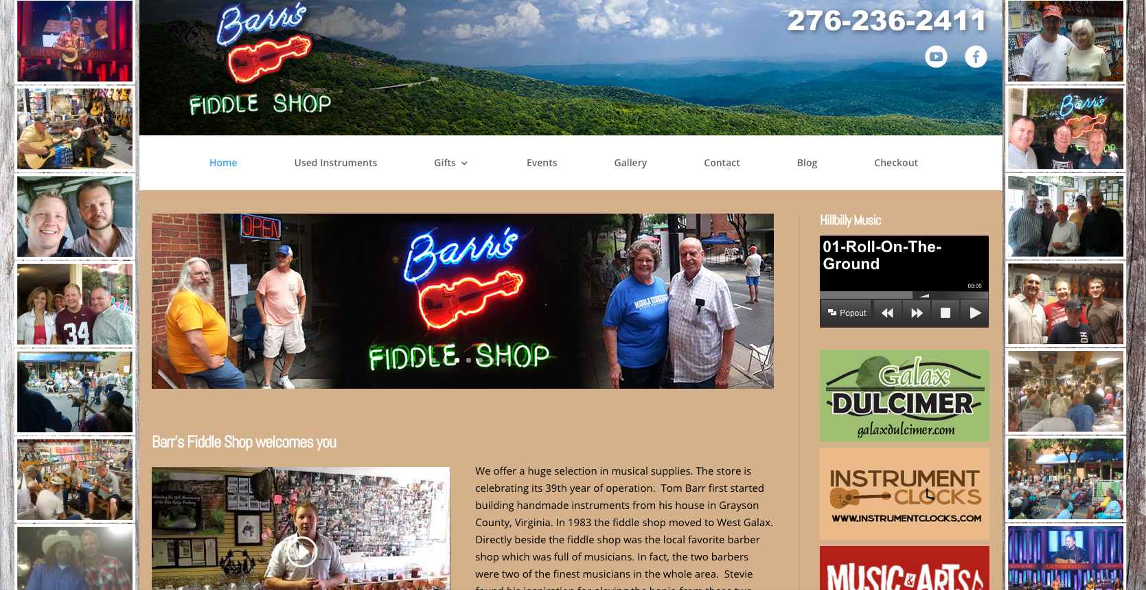 Barr’s Fiddle Shop – New Website
